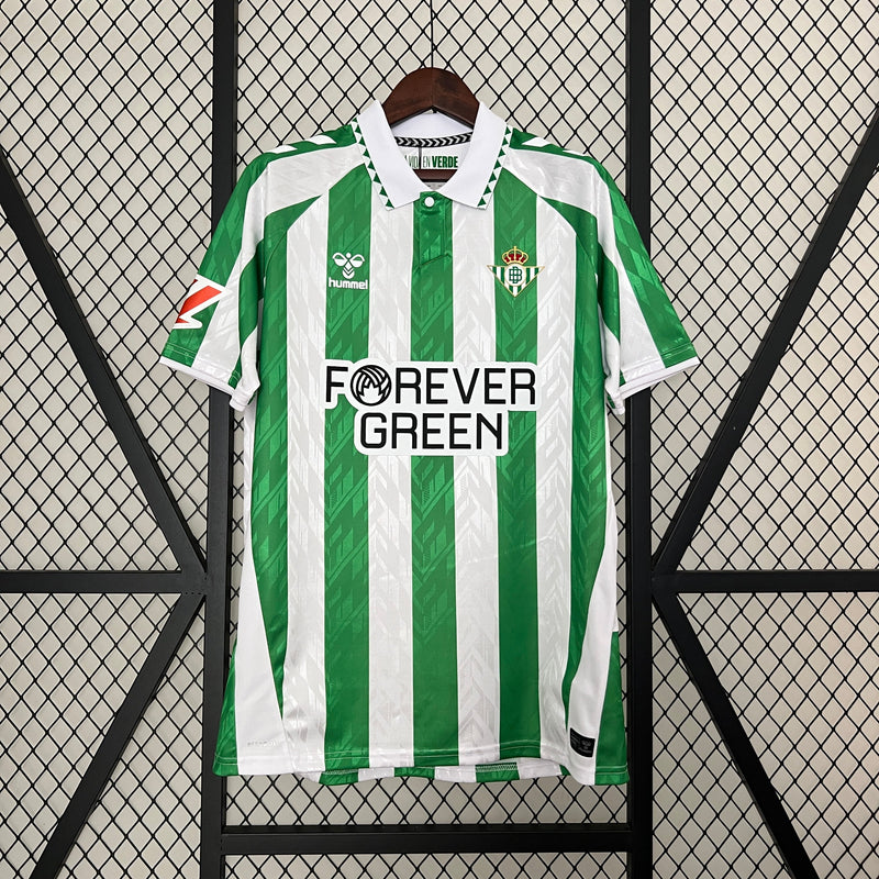 Camisa Real Betis Home 24/25 - Hummel Torcedor Masculina Lançamento