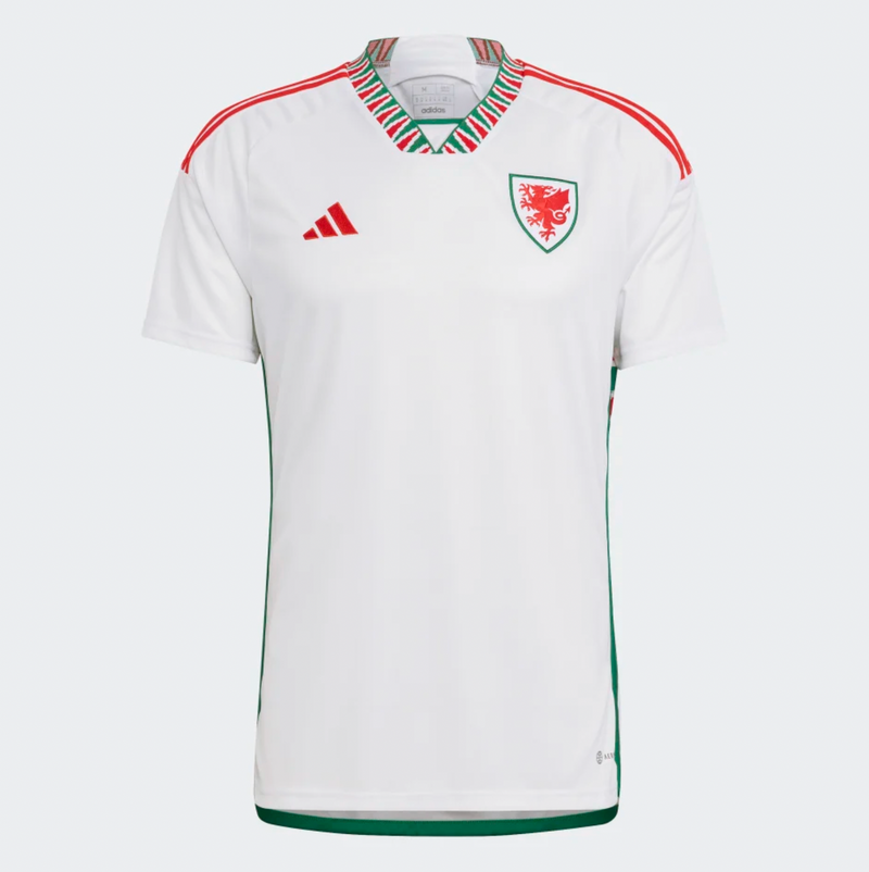 Camisa Seleção País de Gales II 2022 Adidas - Branco