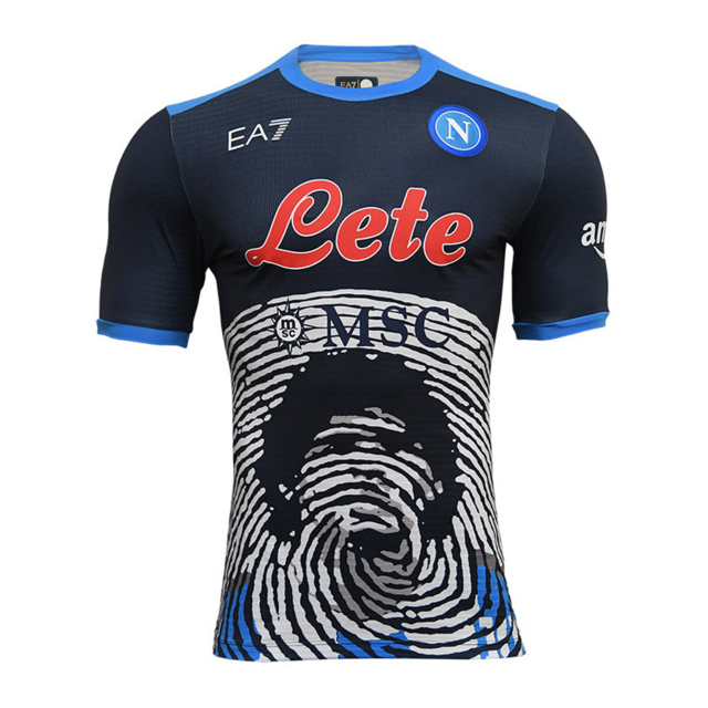 Camisa Napoli Especial Maradona 21/22 EA7 - Azul